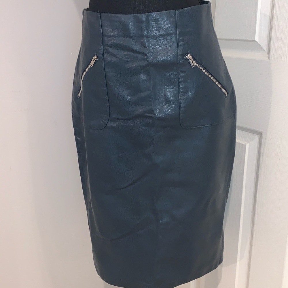 Zara Vegan Leather Pencil Skirt